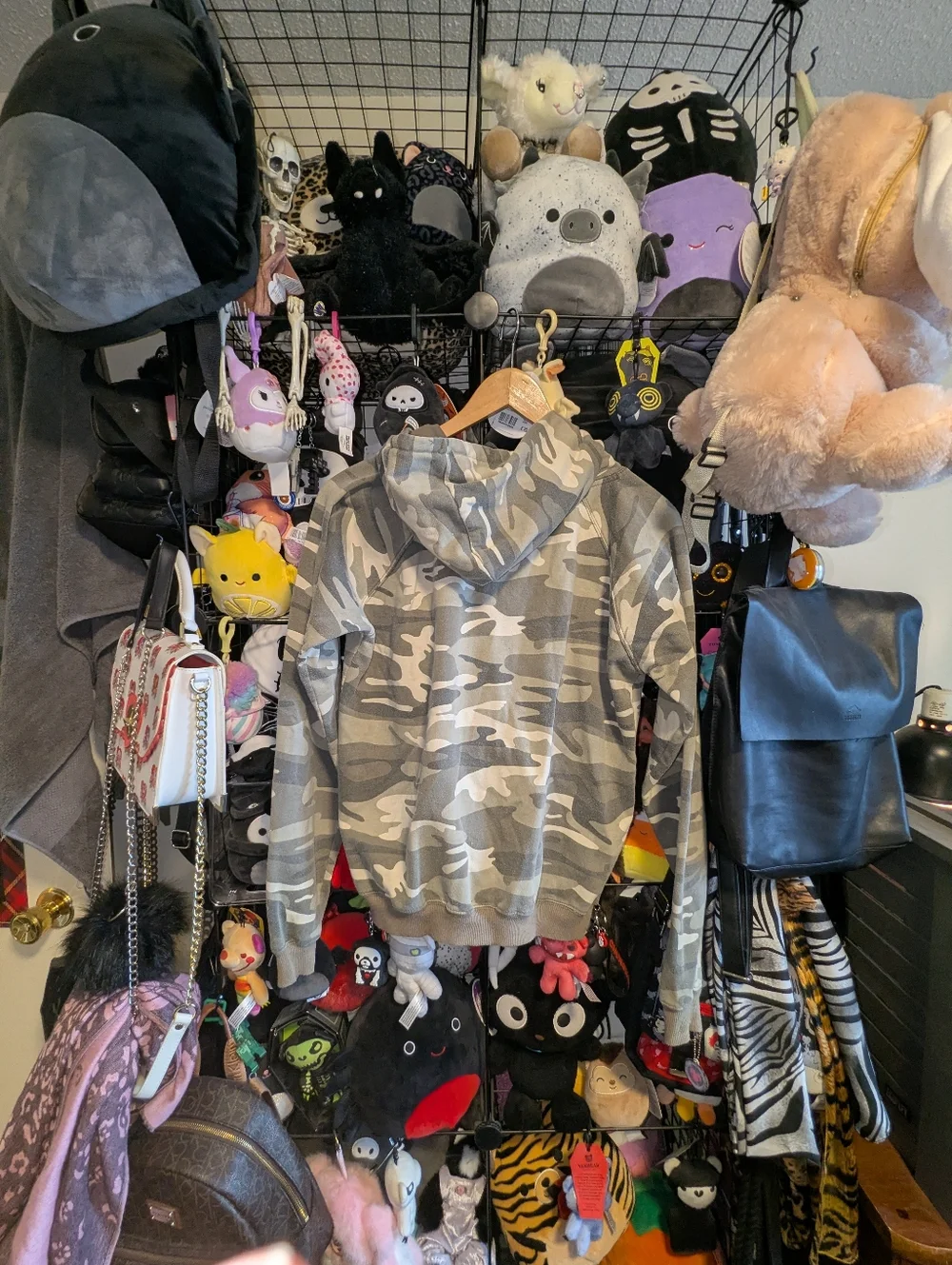 Y2K Camo Baby Girl Army Hoodie Glitter Graphic - Picture 3 of 4